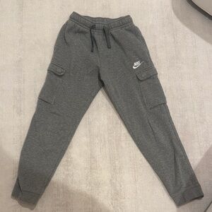 Nike Kids Charcoal Cargo Joggers